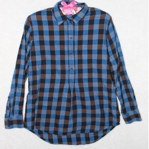 Madewell Flannel Popover, Style MC077, Sz XS